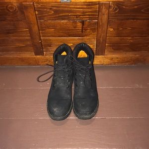 Black Timberland boots